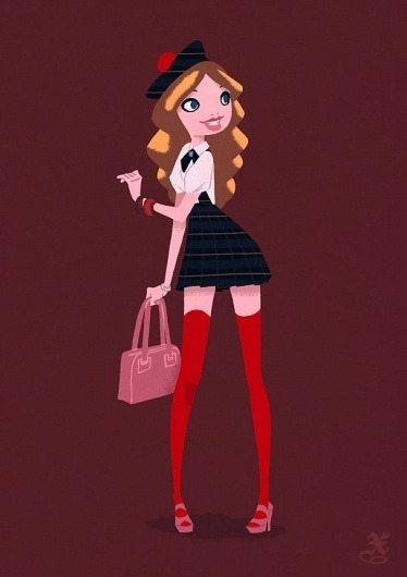 Gossip Girl Fashion Drawings