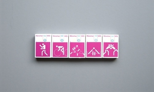 Otl Aicher 1972 Munich Olympics - Lighters Matchbooks and Matchboxes #otl #1972 #aicher #olympics #munich