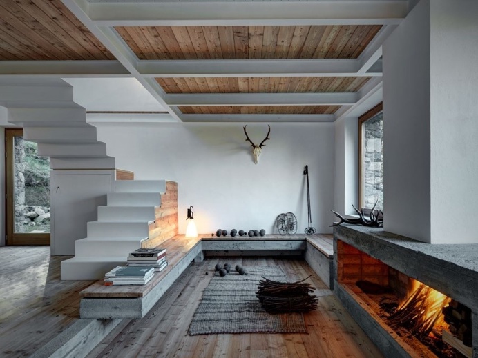 Old Ruin Transformed into a Spectacular Mountain Residence