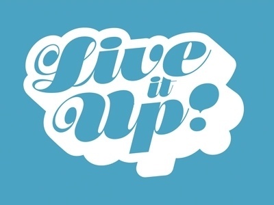 Dribbble - Live it Up by Charlie Wagers #type #badge #script #writing