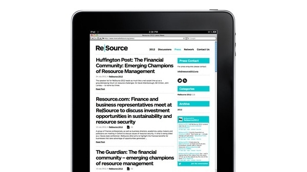branding agency London | Re|Source | Work | venturethree #identity #web