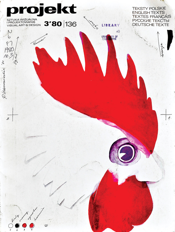 All sizes | Projekt No. 3, 1980 | Flickr Photo Sharing! #polish #1980 #cover #mulitlingual #illustration #projekt #periodical #magazine