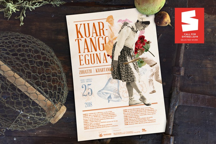 selected bilbao 2019, diseño cartel, romería kuartango, eskolunbe kuartango, diseño gráfico Araba, beatriz sancho