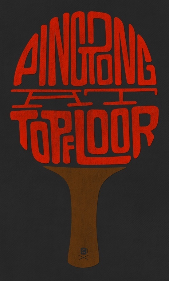 Ping pong by Simon Ã…lander #type #pingpong #logo