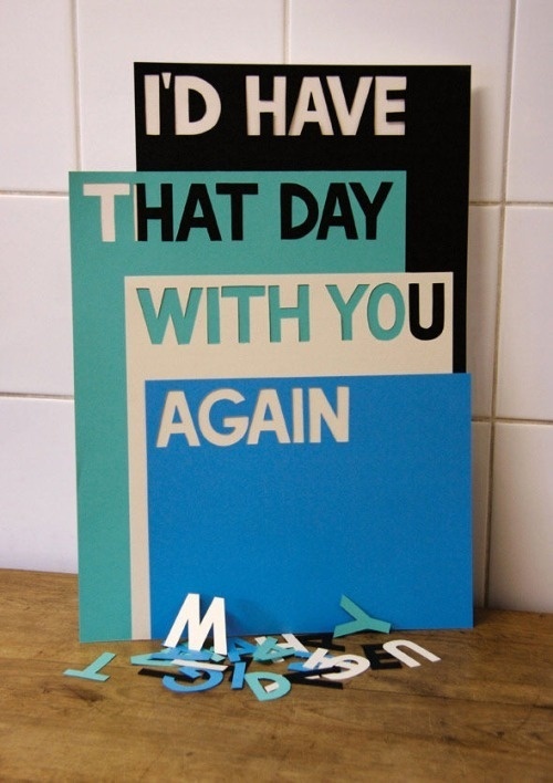 Typeverything.com …With You Again by Mr A Hayes. #nice