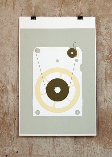 8 - track #analog #foreman #print #eight #track #minimal #poster #august