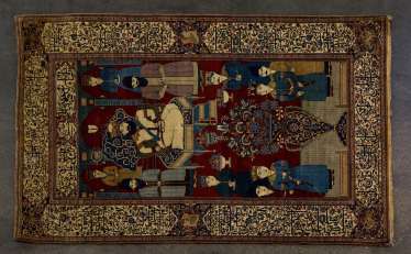 Image carpet. PERSIA, circa 1900, approx. 212x130 cm