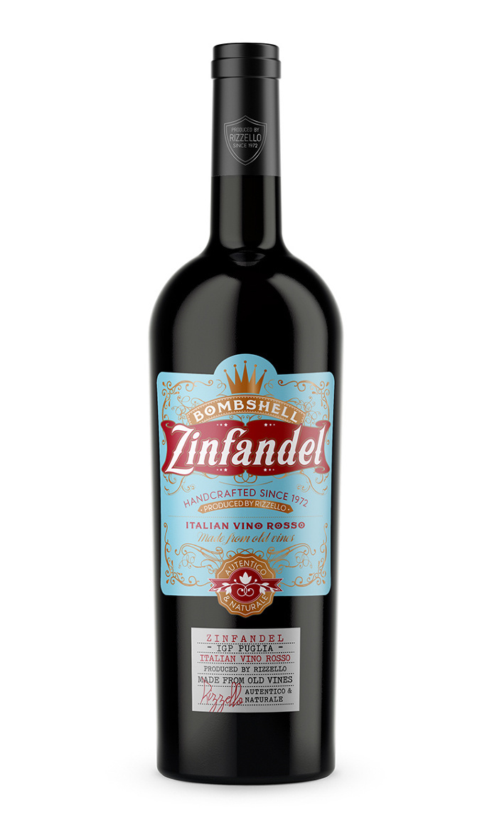 Wine label, red wine