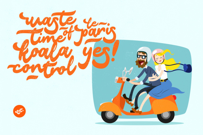 Le Paris Lettering Typeface