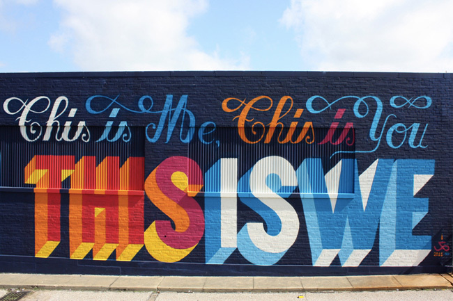 mural-remed-A01 #me #you #we #mural #typhography #street art #wall painting