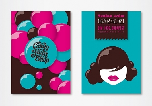 CandyHairShop / 2011 on the Behance Network #hairdresser #salon #design #candy #identity #web