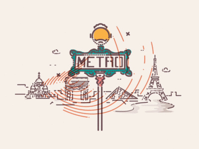 Paris underground x Colour and Lines
