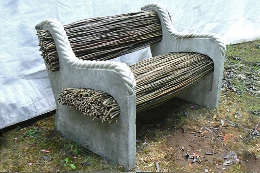 Sassafras (mixgreen: willow bench) #natural #design #seating