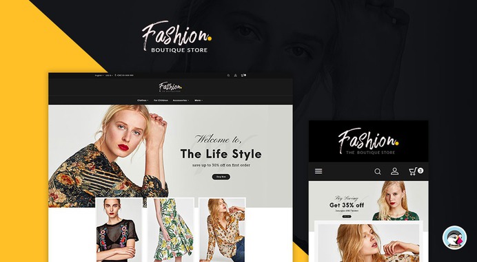 #Fashion - #Clothes & #Boutique #Apparels - #Prestashop #Responsive #Theme #eCommerce #Website #Design #Template