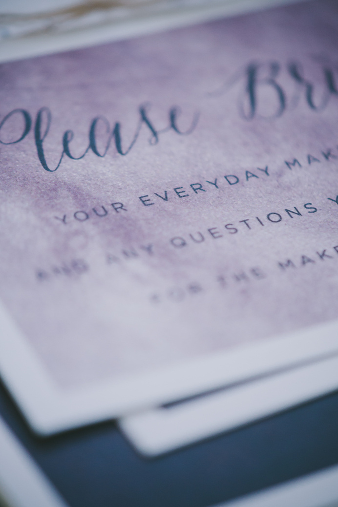 makeup-63 #wedding #invite #suite #invitation #stationery #purple #moody #paper