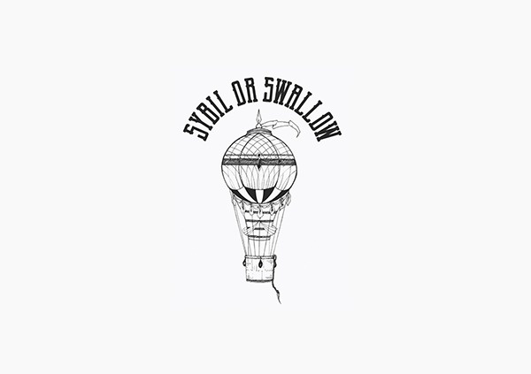 Logo for clothing brand "Sybil or Swallow" #logotype #clothing #balloon #illustration #brand #identity #logo