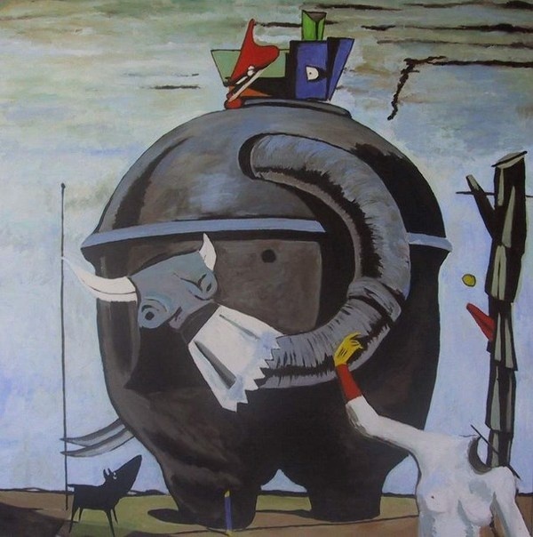 Surrealism painting by artist Max Ernst #surrealism #surrealistic #painting #paintings