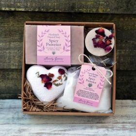 Rose Geranium & Lavender Natural Bath Set - lush gift sets