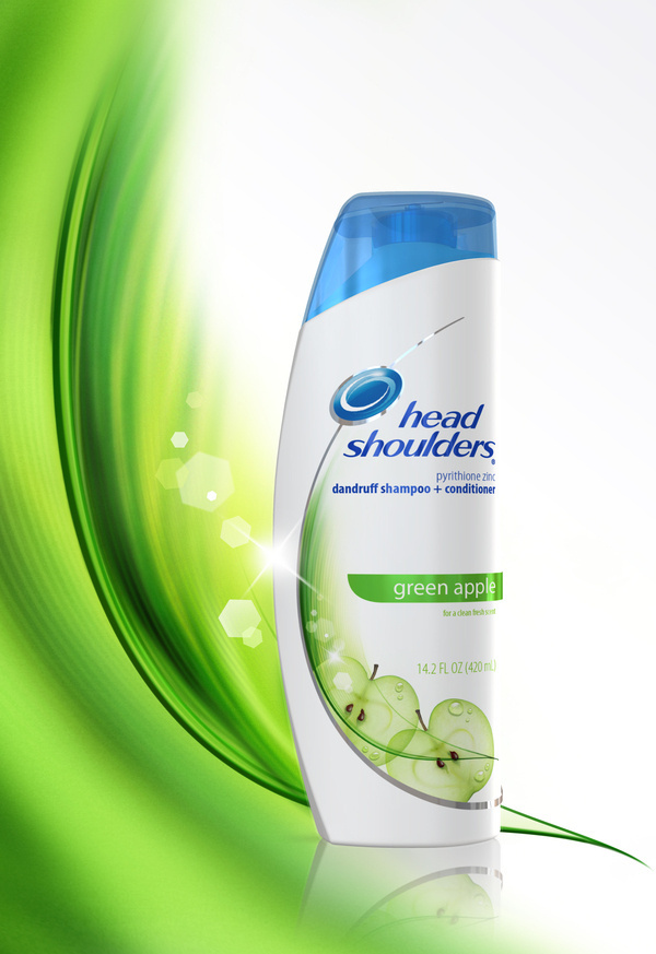 HEAD & SHOULDERS GREEN APPLE #illustration #apple
