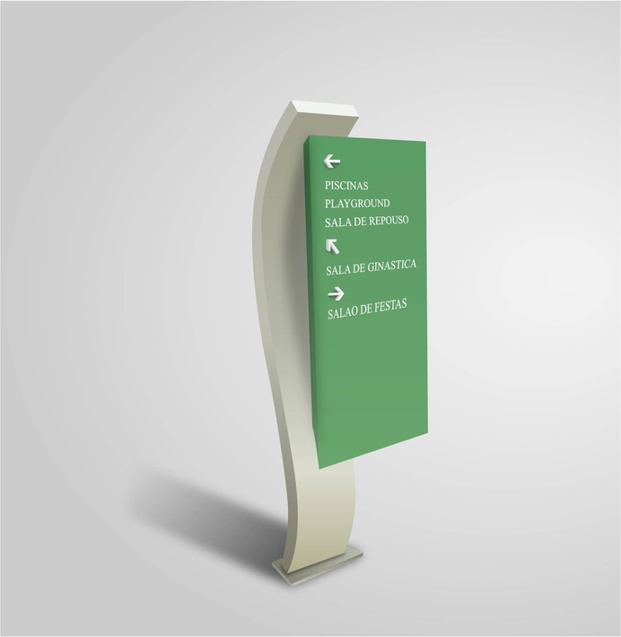 Wayfinding | Signage | Sign | Design | hospital 医院户外落地式分流标识牌