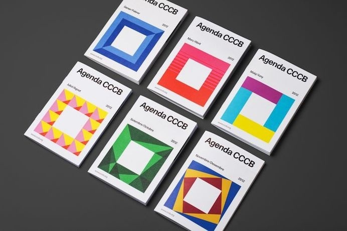 Brochure design idea #327: Agenda CCCB — Hey studio #cover #geometry #brochure