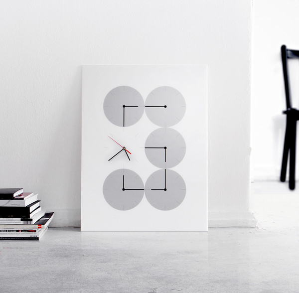 6 at 6 clock by Human Since 1982 for Victor Hunt #clock #white
