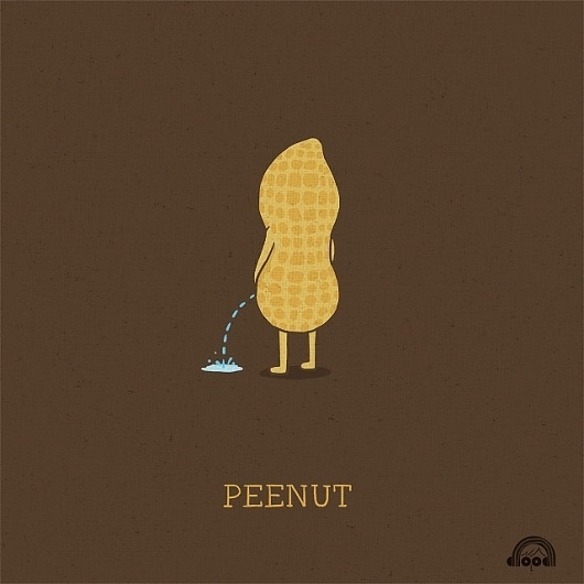Funny Doodle T-shirt Designs By Lim Heng Swee #print #design #shirt #illustration #peanut #character