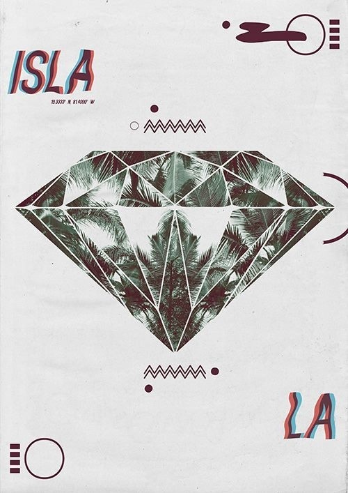Poster and Magazine #palm #diamond #isla #graphic #poster #magazine