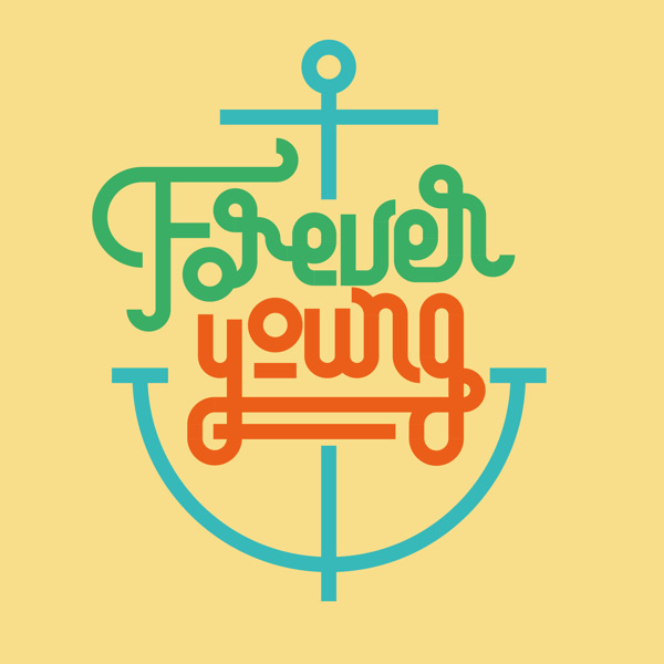 Forever young Lettering Collection on Behance by Sergi Delgado #modular #lettering #delgado #design #graphic #geometric #poster #custom #type #sergi #typography