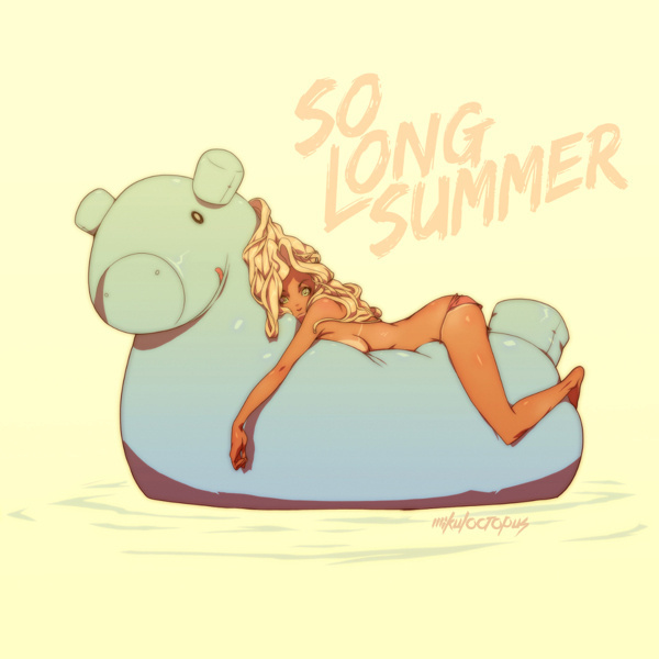 So Long Summer on Behance #illustration #yellow #girls #summer