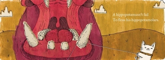 Dave Whitley | Graphic Design #dave #whitley #cat #hippo #illustration