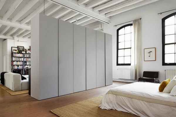 miss design interior new york style barcelona loft 10 #storage #loft