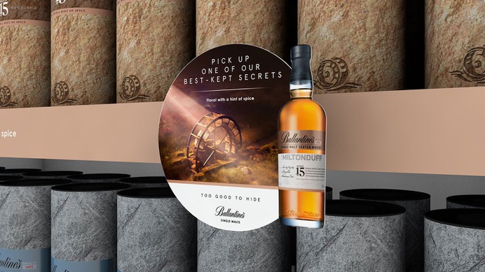Ballantine's 'Too Good To Hide' - Mindsparkle Mag Partnering with design agency Cubo, Found Studio created this landmark, fully CGI campaign for Ballantine's. #logo #packaging #identity #branding #design #color #photography #graphic #design #gallery #blog #project #mindsparkle #mag #beautiful #portfolio #designer