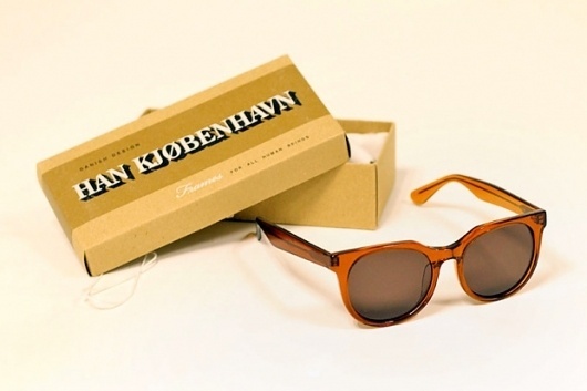 Han Kjobenhaven Paul Senoir Transparent Brown Sunglasses | Hypebeast #design #clothing