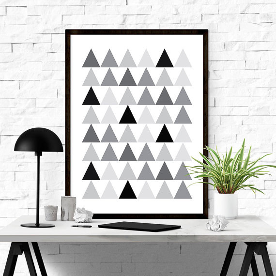 Triangle abstract art #iloveprintable