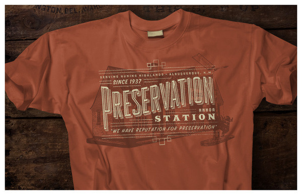 HUNING HIGHLANDS Jesse Arneson #lettering #shirt #treatment #type #overlay