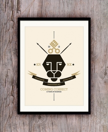 KRNX2012 | Flickr - Photo Sharing! #frame #vector #extraverage #lion #design #crest #illustration #kronex
