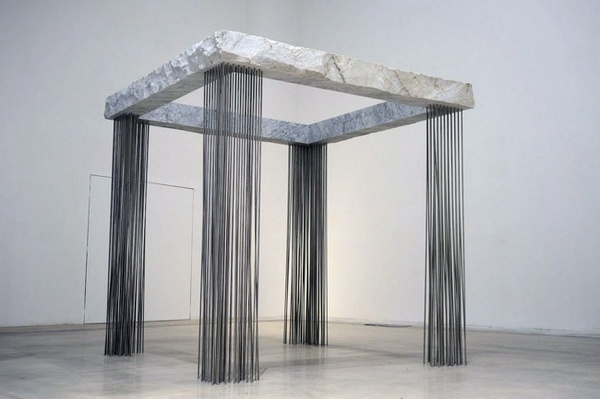 EXHIBITION OMBRE VERDI BY HIDETOSHI NAGASAWA AT THE MACRO IN ROME #sculpture #installation #modern #exhibition #square