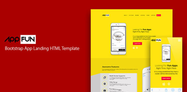 AppFun Bootstrap Template