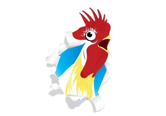 Vector drawing : welcom to La La Land #vector #cock