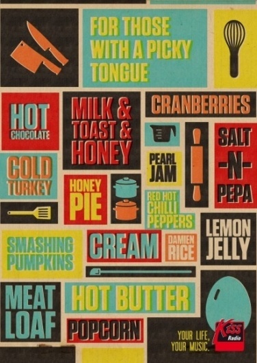 Single Measures » Vintage Advertising for Kiss Radio #vintage #poster