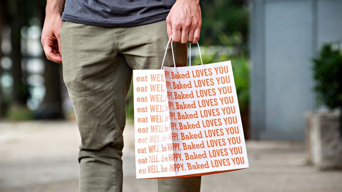 Baked - Mindsparkle Mag Hinterland is the owner of this beautiful project where tasty branding captures the maverick spirit of Baked, an artisanal bakery and cafe with locations in Brooklyn, Manhattan and Tokyo, that offers a unique take on American food with a twist. #logo #packaging #identity #branding #design #color #photography #graphic #design #gallery #blog #project #mindsparkle #mag #beautiful #portfolio #designer