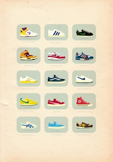 40+ Vintage Posters to Inspire Your Next Designs Color Palette #shoes
