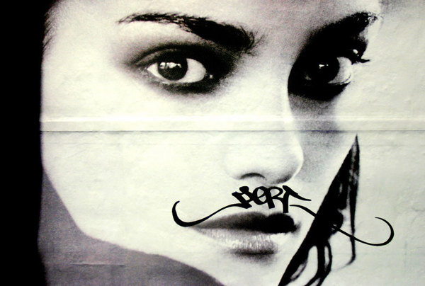 dali moustache #photo #graph #art #street #moustache
