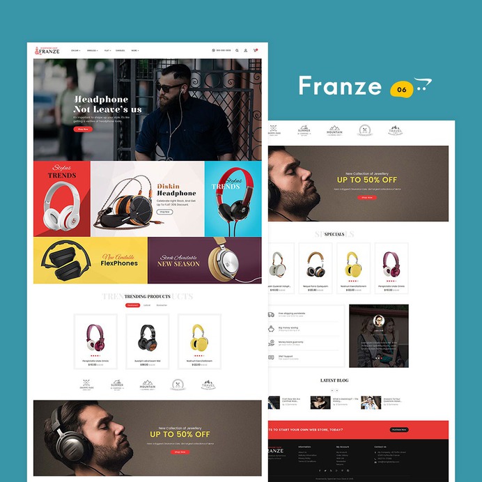 #Franze - #Opencart #MultiPurpose #Responsive #Theme | #TemplateTrip #eCommerce #Website #Design #Template
