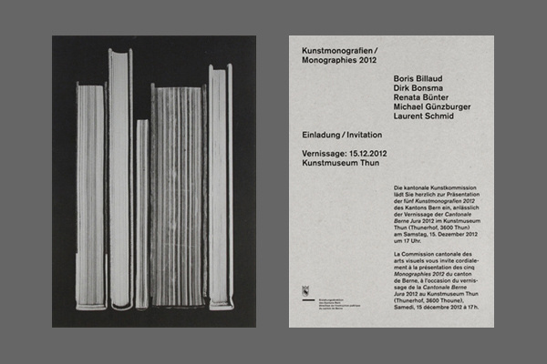 Kunstmonografien 2012 : B & R Grafikdesign #print #flyer #books #out #grid #hand