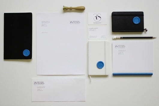Richard Solomon Artists Rep. Corporate Identity on the Behance Network #stationary #business #branding #corporate #identity #logo