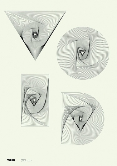 LESLEY MOORE - PAST {VOID} #thin #abstract #lines #poster #type