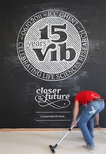 15 years VIB: Event and 9 Books on the Behance Network #blackboard #chalk