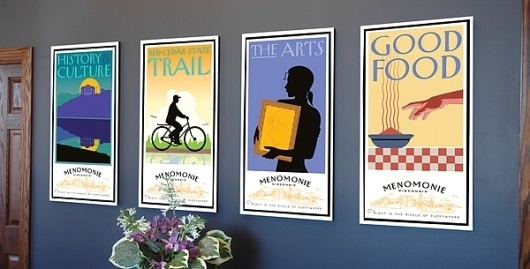 The campaign that increased tourism 500% in 12 months on the Behance Network #design #silhouette #vintage #poster #brier #david